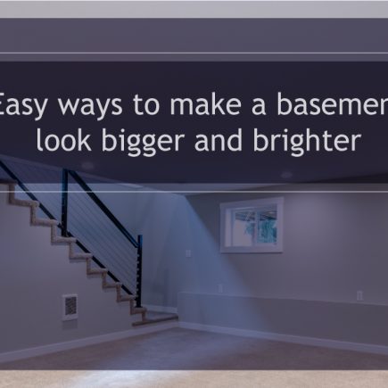 Easy ways to make a basement look bigger and brighter
